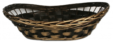 BASKET OVAL RS GOLD 53X36CM X20(658861)