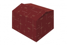 HAMPER BOX RED 45X35X23CM X15(78810)